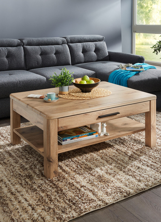 Couchtische - Couchtisch mit Schublade, in Farbe EICHE-ANTHRAZIT Ansicht 2