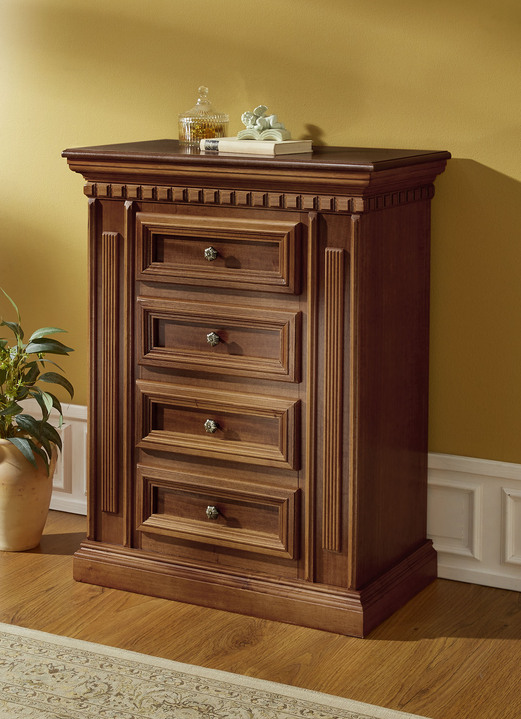 Sideboards & Kommoden - Hochwertige und stilsichere Kommoden mit klassisch schönem Flair, in Farbe KIRSCHBAUM, in Ausführung Kommode, 1-türig, schmal Ansicht 6