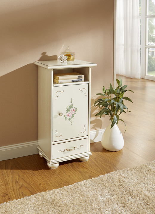 Büromöbel - Teilmassive Möbelserie mit Echtholzfurnier, in Farbe GOLD, in Ausführung Kommode, 2-türig Ansicht 3