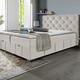 Betten - Boxspringbett mit Kaltschaumtopper – Farbe CREME – Ansicht 3 Betten - Boxspringbett mit Kaltschaumtopper, in Farbe ROT – Farbe CREME – Ansicht 3