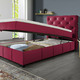 Betten - Boxspringbett mit Kaltschaumtopper – Farbe ROT – Ansicht 2 Betten - Boxspringbett mit Kaltschaumtopper, in Farbe ROT – Farbe ROT – Ansicht 2
