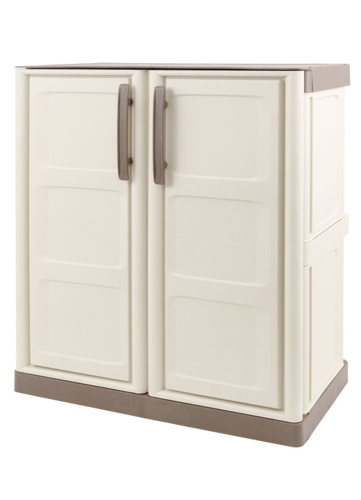 Gartenmöbel - Stabile Gartenschränke, in Farbe BEIGE, in Ausführung klein Ansicht 2