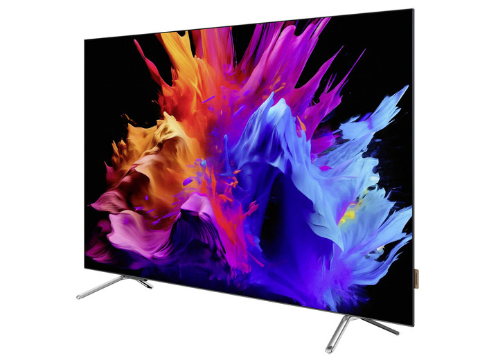 Fernseher - Grundig GOB9480 4K-UHD-Smart-OLED-Fernseher, in Farbe SILBER Ansicht 4