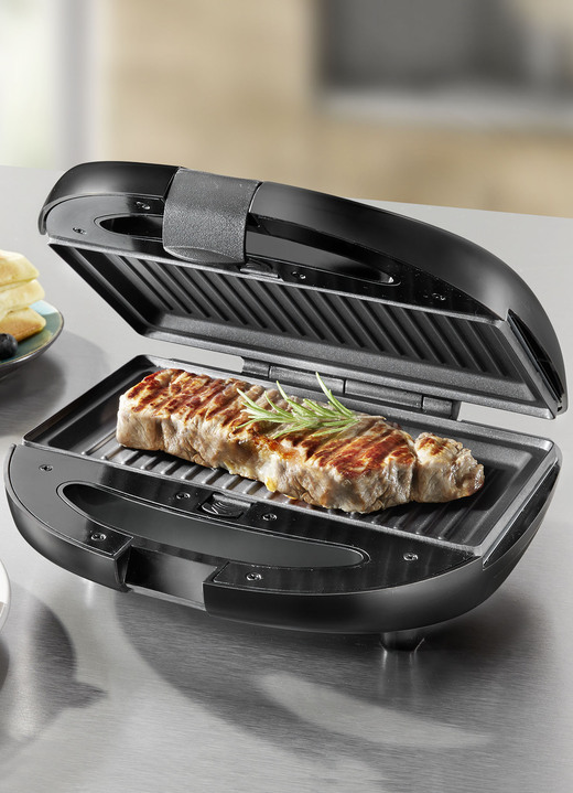 - Variogrill mit 3 Wechselplatten, in Farbe SCHWARZ Ansicht 2
