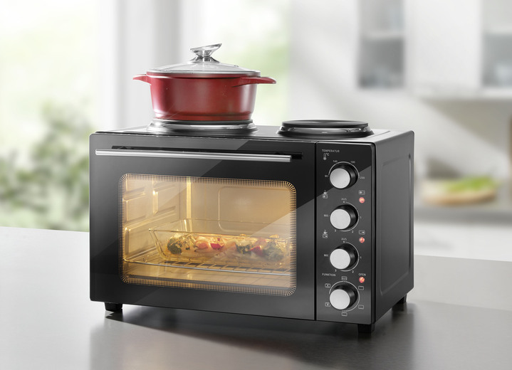 Kochen & Grillen - Kleinküche für kleine Haushalte, in Farbe SCHWARZ