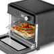 - Heißluftofen zum Backen und Frittieren, in Farbe SCHWARZ – Farbe SCHWARZ – Ansicht 3