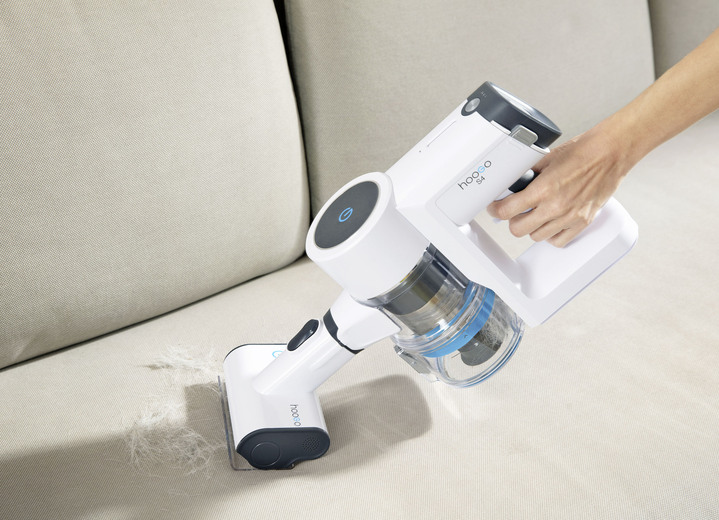 Mit Akku - Hoogo S4 – 2-in-1-Akku-Handstaubsauger – leicht und flexibel, in Farbe WEISS-GRAU Ansicht 5
