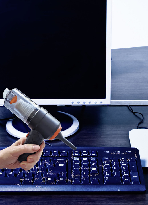 Mit Akku - Kabelloser 2-in1 Mini-Akku-Handstaubsauger Ansicht 2 Mit Akku - Kabelloser 2-in1 Mini-Akku-Handstaubsauger, in Farbe DUNKELGRAU Ansicht 2