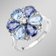 Ringe - Damenring im Blumendesign – Ansicht 1 Ringe - Damenring im Blumendesign, in Größe 160 bis 220, in Farbe  – Ansicht 1