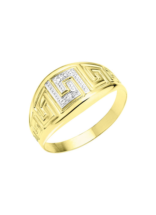 Schmuck & Uhren - Schicker Damenring in Bicolor, in Größe 160 bis 220, in Farbe  Ansicht 2