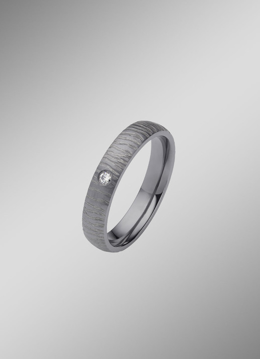 mit Diamant - Trauring aus Tantal, in Größe 160 bis 240, in Farbe  Ansicht 5