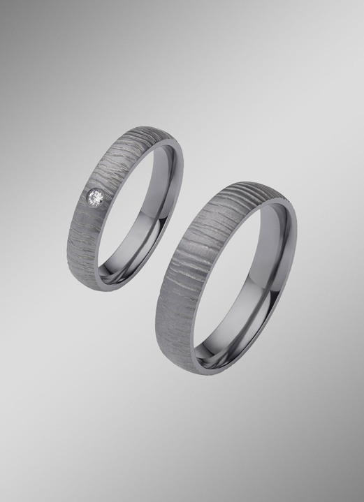mit Diamant - Trauring aus Tantal, in Größe 160 bis 240, in Farbe  Ansicht 7