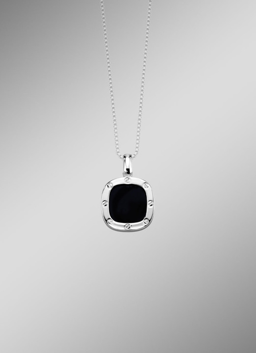 Anhänger - Anhänger aus Silber mit Onyx, in Farbe  Ansicht 1