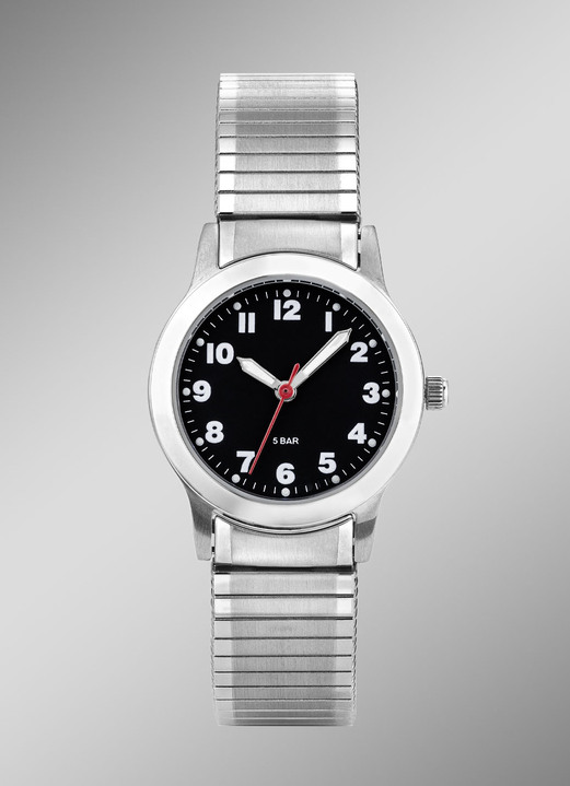 Para - Para-Quartz-Damenuhr mit Edelstahlzugband, in Farbe  Ansicht 1