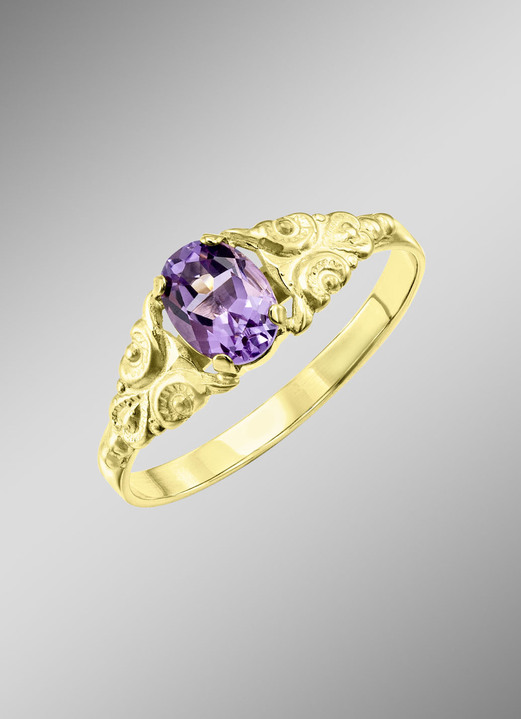 Ringe - Vergoldeter Damenring , in Größe 160 bis 220, in Farbe  Ansicht 1