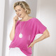 Pullover - Pulli mit edlen Glitzerakzenten – Farbe PINK – Ansicht 2 Pullover - Pulli mit edlen Glitzerakzenten, in Größe L(44/46) bis XS(32/34), in Farbe PINK – Farbe PINK – Ansicht 2