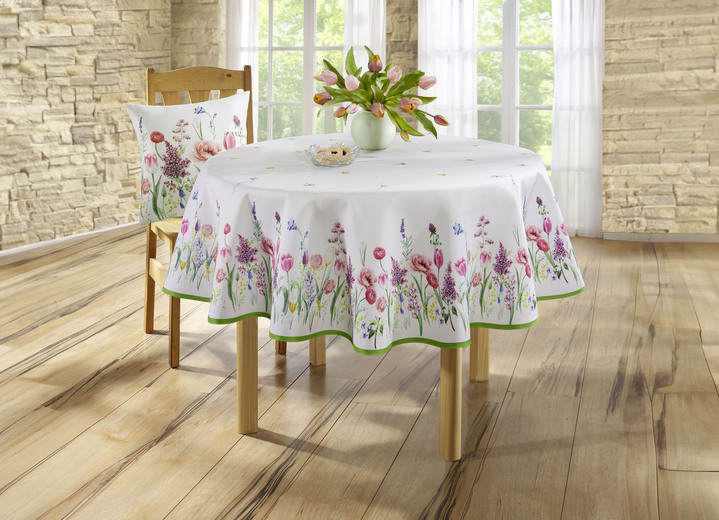 Tischdecken - Tisch- und Raumdekoration, in Größe 101 (Deckchen, 35x 50 cm) bis 404 (Kissenbezug, 40x 40 cm), in Farbe WEISS-BUNT Ansicht 5