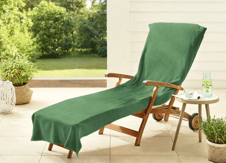 Kissen, Polster und Auflagen - Dyckhoff-Schonbezüge aus Frottee, in Größe 300 (für Hochlehner, ca. 60x130 cm) bis 301 (für Liegen, ca. 70x200 cm), in Farbe GELB Ansicht 5