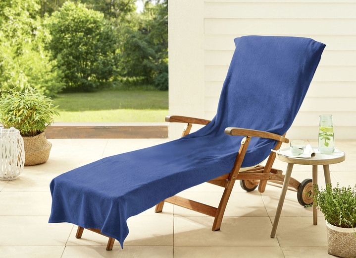 Kissen, Polster und Auflagen - Dyckhoff-Schonbezüge aus Frottee, in Größe 300 (für Hochlehner, ca. 60x130 cm) bis 301 (für Liegen, ca. 70x200 cm), in Farbe ORANGE Ansicht 6