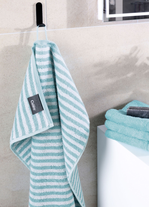 Handtücher - Frottier-Serie in saugstarker Baumwollqualität von Cawö, in Größe 200 (1 Handtuch, 50/100 cm) bis 204 (1 Duschtuch, 70/140 cm), in Farbe TÜRKIS Ansicht 10