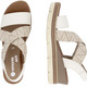 Sandaletten & Pantoletten - Remonte Sandalette mit Flechtdurchzügen, in Größe 036 bis 042, in Farbe SCHWARZ-CREME – Farbe HELLBEIGE-SAND – Ansicht 4