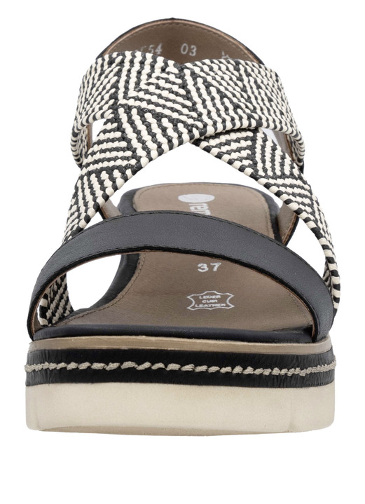 Sandaletten & Pantoletten - Remonte Sandalette mit Flechtdurchzügen, in Größe 036 bis 042, in Farbe HELLBEIGE-SAND Ansicht 7