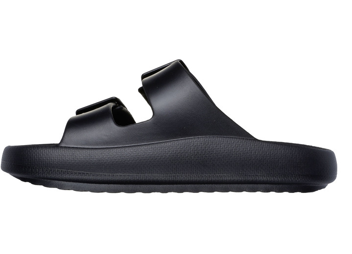 Sandalen & Pantoletten - SKECHERS Pantolette aus Synthetik, in Größe 040 bis 046, in Farbe SCHWARZ Ansicht 4