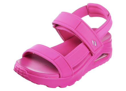 SKECHERS Sandale aus dehnbarem Textilmaterial
