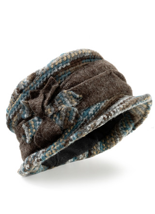 Warmer Damen-Hut mit Krempe