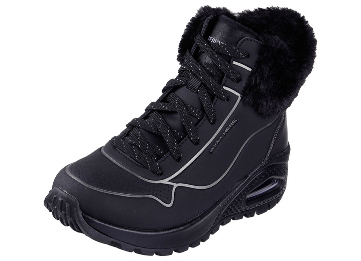 Stiefel & Stiefeletten - SKECHERS, gefütterte Damen-Boots, Winterschuhe, mit flauschigem Plüschkragen, in Größe 036 bis 041, in Farbe BRAUN Ansicht 8