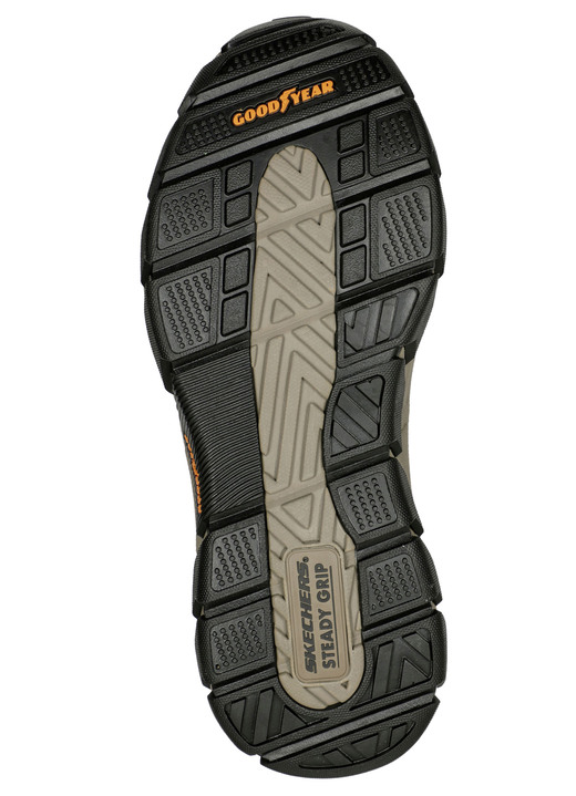 Mode - SKECHERS, bequeme Herren-Slipper, mit geformter Slip-Ins Fersenplatte, in Größe 040 bis 046, in Farbe SCHWARZ Ansicht 8