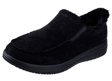 SKECHERS, bequeme Herren-Slipper, mit geformter Slip-Ins Fersenplatte
