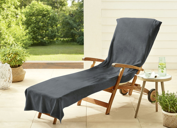 Kissen, Polster und Auflagen - Dyckhoff-Schonbezüge aus Frottee, in Größe 300 (für Hochlehner, ca. 60x130 cm) bis 301 (für Liegen, ca. 70x200 cm), in Farbe GELB Ansicht 9