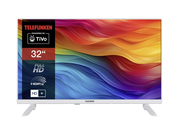 - Telefunken XF32TO750-W Full-HD-Smart-LED-Fernseher Ansicht 2 - Telefunken XF32TO750-W Full-HD-Smart-LED-Fernseher, in Farbe WEISS Ansicht 2