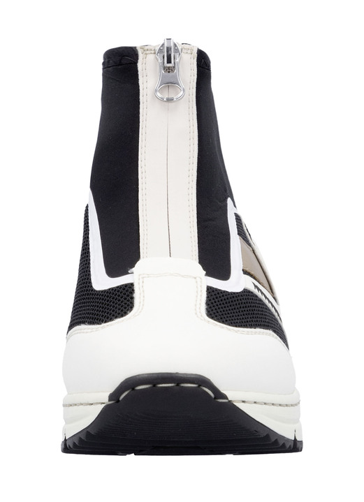 Komfortschuhe - Rieker, stylische Damen-Boots, Weite G, mit herausnehmbarem Fußbett, in Größe 036 bis 042, in Farbe CREME-SCHWARZ-BRAUN Ansicht 5