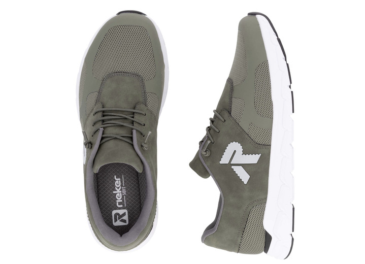 Slipper & Schnürschuhe - Rieker Sneaker mit elastischer Zierschnürung, in Größe 040 bis 047, in Farbe SCHWARZ Ansicht 20