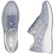 Komfortschuhe - Rieker Schnür-Sneaker aus bedrucktem Synthetikmaterial, in Größe 036 bis 042, in Farbe HELLBLAU-SILBER – Farbe HELLBLAU-SILBER – Ansicht 7