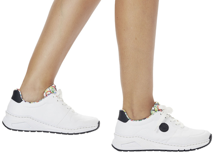Komfortschuhe - Rieker, stylische Damen-Sneaker, Weite H, mit herausnehmbarem Fußbett, in Größe 036 bis 042, in Farbe JEANS Ansicht 15
