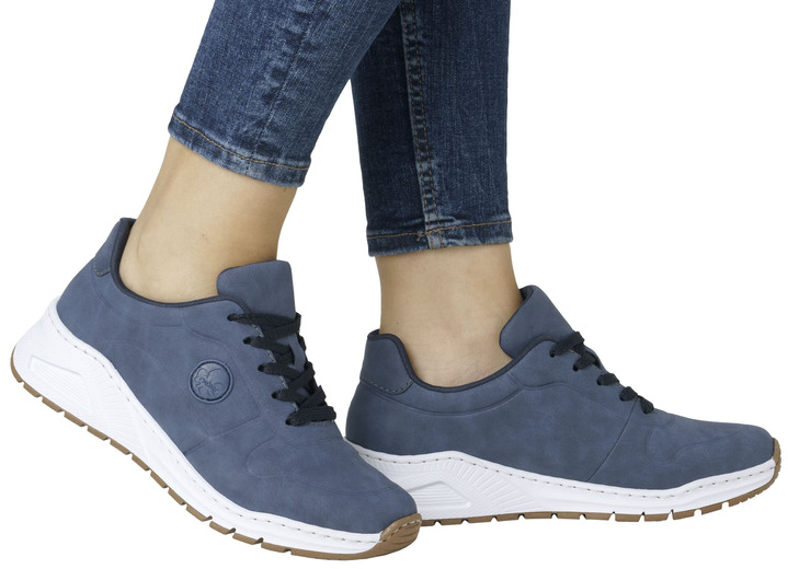 Komfortschuhe - Rieker, stylische Damen-Sneaker, Weite H, mit herausnehmbarem Fußbett, in Größe 036 bis 042, in Farbe JEANS Ansicht 7