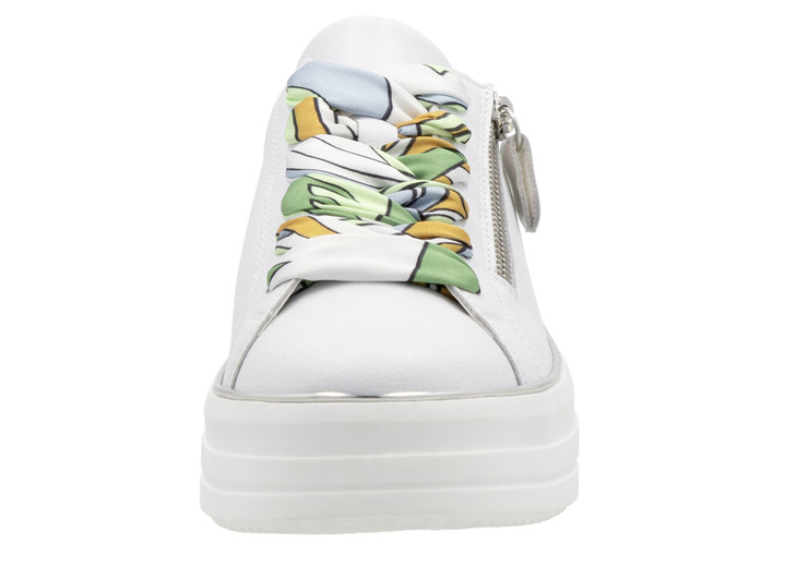 Komfortschuhe - Remonte Sneaker mit bunter Schnürung, in Größe 036 bis 042, in Farbe BLEU-WEISS Ansicht 12