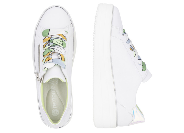 Komfortschuhe - Remonte Sneaker mit bunter Schnürung, in Größe 036 bis 042, in Farbe BLEU-WEISS Ansicht 14