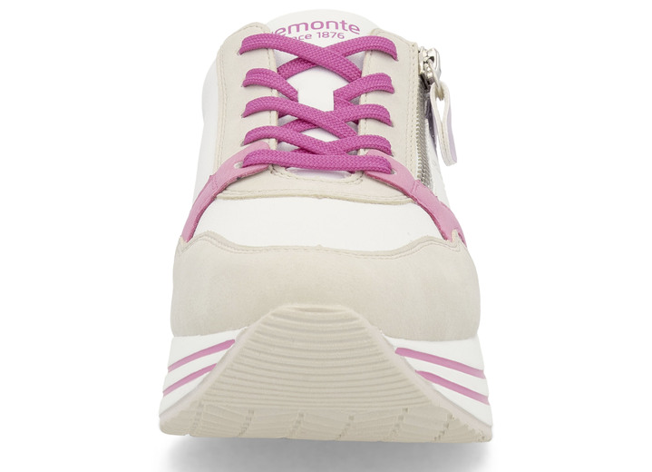 Komfortschuhe - Remonte Schnür-Sneaker aus Nappaleder, in Größe 036 bis 042, in Farbe CREME-BUNT Ansicht 5
