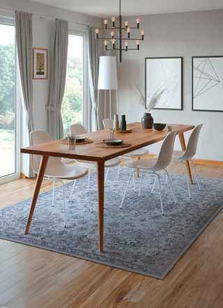 Klassisch - Klassischer Teppich mit schönen Ornamenten, in Größe 101 (Brücke, 40 x 60 cm) bis 284 (Teppich, 200 x 300 cm), in Farbe BEIGE – Farbe BEIGE – Ansicht 