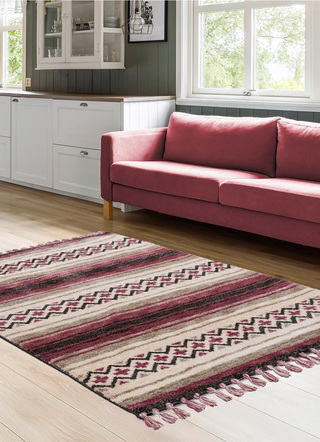 Klassisch - Handgetufteten Teppich von Gino Falcone – Farbe BRAUN – Ansicht  Klassisch - Handgetufteten Teppich von Gino Falcone, in Größe 114 (Brücke, 80 x 150 cm) bis 278 (Teppich, 190 x 290 cm), in Farbe BRAUN – Farbe BRAUN – Ansicht