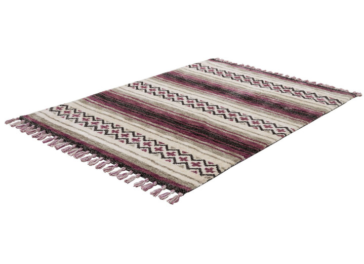 Klassisch - Handgetufteten Teppich von Gino Falcone Ansicht 3 Klassisch - Handgetufteten Teppich von Gino Falcone, in Größe 114 (Brücke, 80 x 150 cm) bis 278 (Teppich, 190 x 290 cm), in Farbe BRAUN Ansicht 3