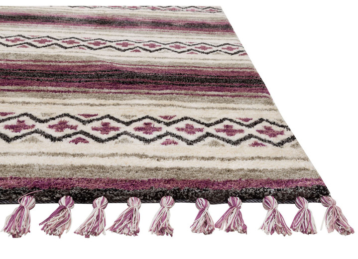 Klassisch - Handgetufteten Teppich von Gino Falcone Ansicht 4 Klassisch - Handgetufteten Teppich von Gino Falcone, in Größe 114 (Brücke, 80 x 150 cm) bis 278 (Teppich, 190 x 290 cm), in Farbe BRAUN Ansicht 4