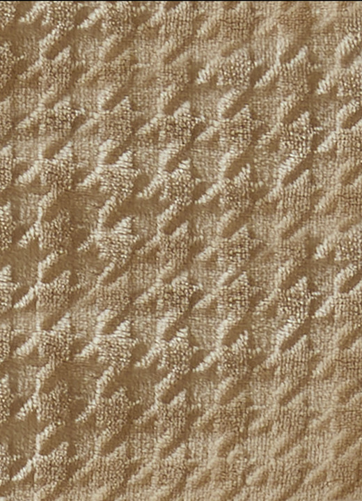 Heimtextilien - Wohndecke mit 3D-Hahnentritt-Dessin, in Farbe NATUR Ansicht 2