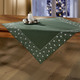 Tischdecken - Tisch- und Raumdekoration mit Glitzergarn – Farbe GRÜN – Ansicht 4 Tischdecken - Tisch- und Raumdekoration mit Glitzergarn, in Größe 130 (Deckchen, 35/ 50 cm) bis 404 (Kissenbezug, 40/ 40 cm), in Farbe ROT – Farbe GRÜN – Ansicht 4