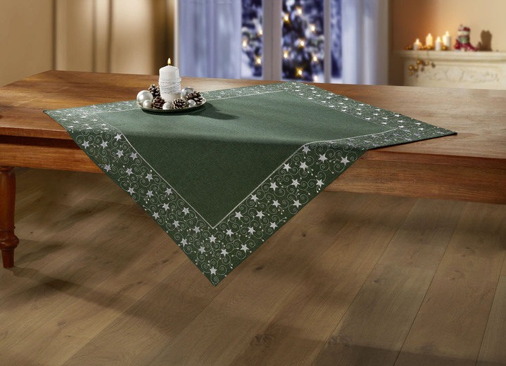 Tischdecken - Tisch- und Raumdekoration mit Glitzergarn Ansicht 16 Tischdecken - Tisch- und Raumdekoration mit Glitzergarn, in Größe 130 (Deckchen, 35/ 50 cm) bis 404 (Kissenbezug, 40/ 40 cm), in Farbe ROT Ansicht 16