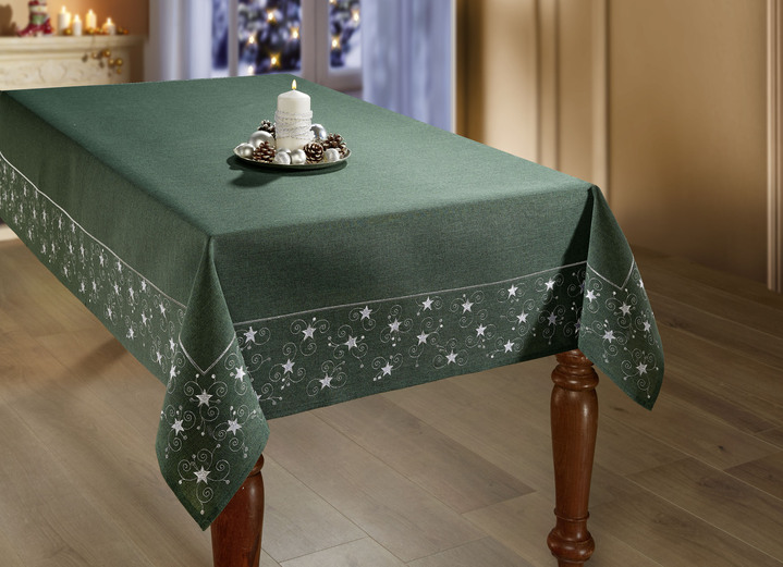 Tischdecken - Tisch- und Raumdekoration mit Glitzergarn Ansicht 17 Tischdecken - Tisch- und Raumdekoration mit Glitzergarn, in Größe 130 (Deckchen, 35/ 50 cm) bis 404 (Kissenbezug, 40/ 40 cm), in Farbe ROT Ansicht 17
